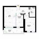 Apartament cu 2 Camere Tip 5 - B1S1 - Drumul Taberei Residence - Apartamente de vanzare Bucuresti - Suprafata utila totala - 60.20 mp