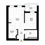 Apartament Studio Tip 3 - B1S1 - Drumul Taberei Residence - Apartamente de vanzare Bucuresti - Suprafata utila totala - 59.62 mp