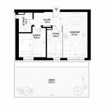 2 Room Apartment Type 1 - B2 - Drumul Taberei Residence - Apartments for Sale in Bucharest - Total Usable Area - 56.76 sqm