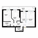3 Room Apartment Type 10 - B1E2 - Drumul Taberei Residence - Apartments for Sale in Bucharest - Total Usable Area - 85.85 sqm
