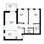 3 Room Apartment Type 5 - B2 - Drumul Taberei Residence - Apartments for Sale in Bucharest - Total Usable Area - 76.85 sqm