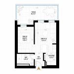 Apartament Studio Tip 1 - B1S2 - Drumul Taberei Residence - Apartamente de vanzare Bucuresti - Suprafata utila totala - 55.44 mp